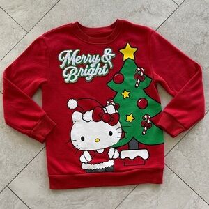 Hello Kitty Christmas Red Sweatshirt for Kids